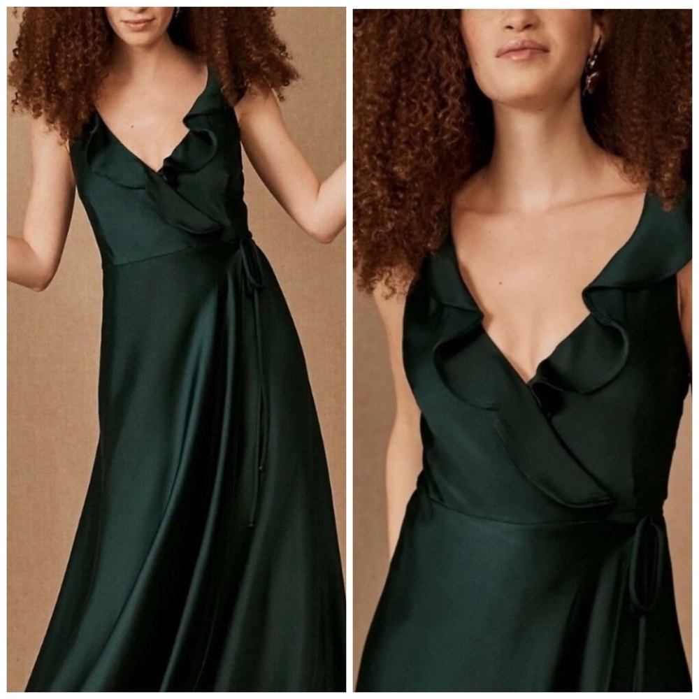 Sachin + Babi Dark Green Midi Dress